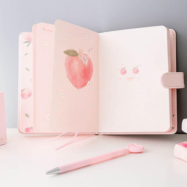 A5 A6 Peach Pink Personal Journal Notebook