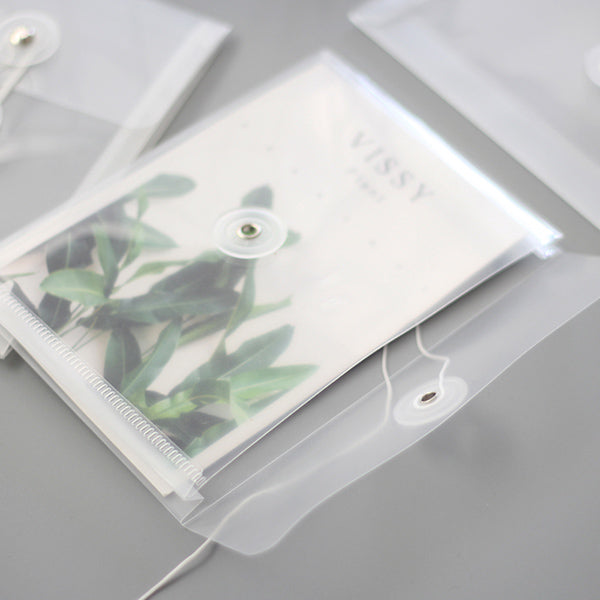 A6 Clear Plastic Envelope with String Closure