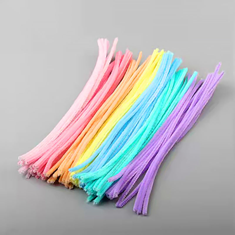 Assorted and Pastel Colors Craft Pipe Cleaner 200 Pcs Set, Pastel