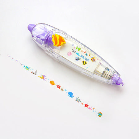Correction Tape Decorative Sticker Pen, Marine🐠