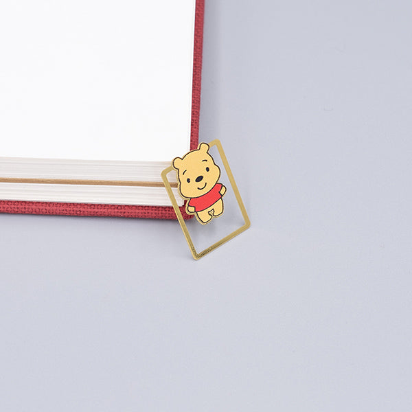 Cute Cartoon Character Metallic Bookmark 10 Pcs Pack, Winnie the Pooh