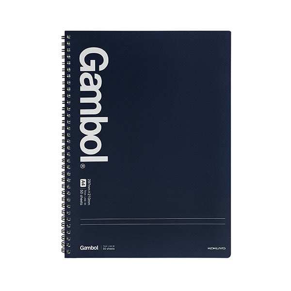 KOKUYO Gambol Spiral Bound Notebook (Grid/Lined/Blank) A7/A5/B5/A4, 50 Sheets, A4 / Lined
