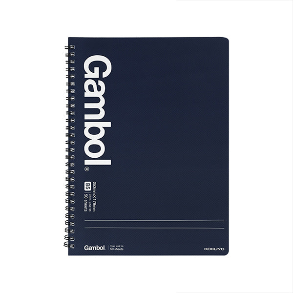 KOKUYO Gambol Spiral Bound Notebook (Grid/Lined/Blank) A7/A5/B5/A4, 50 Sheets, B5 / Lined