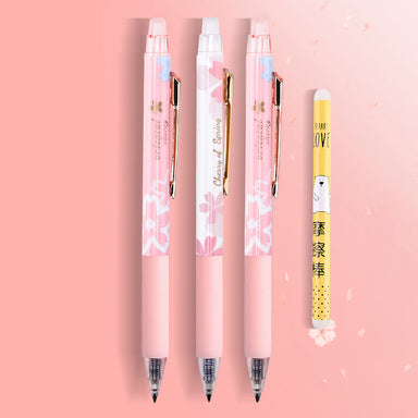Kawaii Cherry Sakura Erasable Gel Pen Set / Refill, Pen Set A