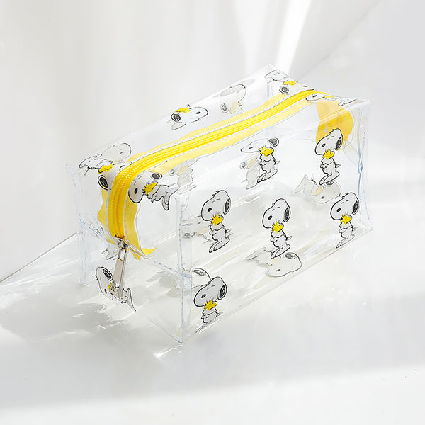 Kawaii Clear Transparent Pencil Pouch, Snoopy (Pattern 1)