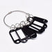 Key Tag with Label 10 Pcs Pack, Black