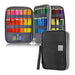 Large Capacity 192 Slots Multi-Layers Zipper Pen Organizer Bag for Artist, Black