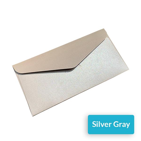 Multiple Sizes Color Envelope Set for All Purposes, 140 x 90mm / Silver Gray