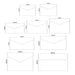 Multiple Sizes Color Envelope Set for All Purposes