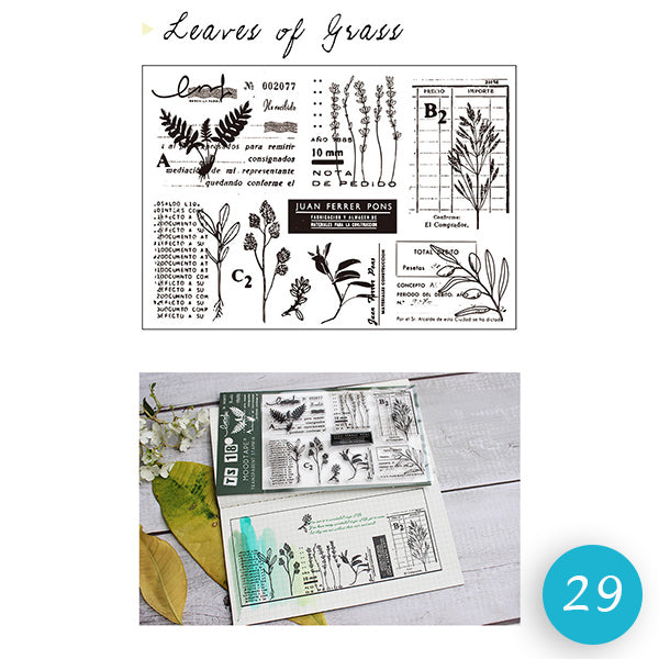 Natural Theme Acrylic Clear Stamp for Journaling, 29