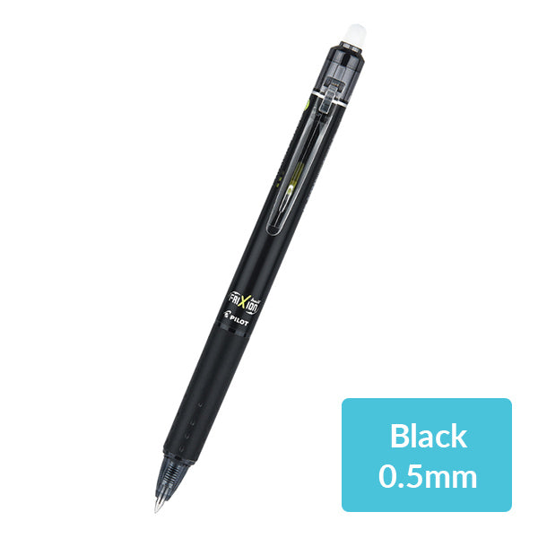Pilot FriXion Ball Knock Erasable Gel Pen 0.5mm 10 Colors, Black