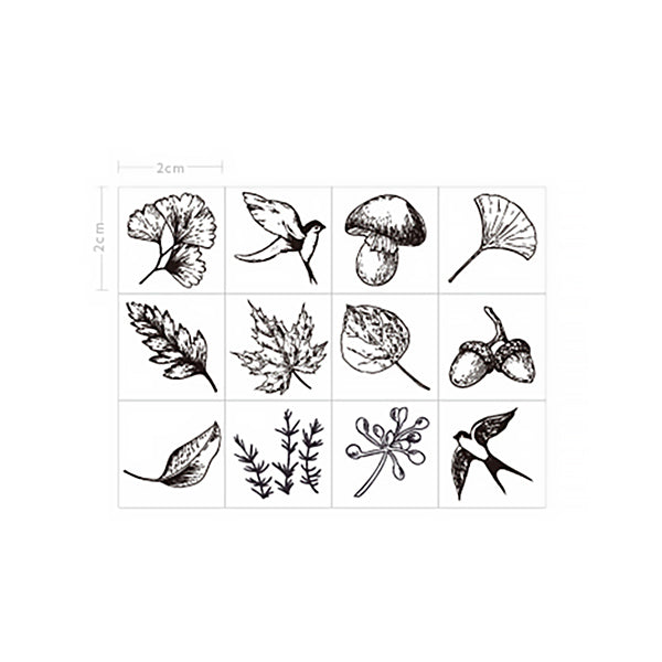 Plant and Nature Wooden Stamp Set