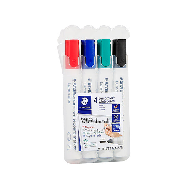 STAEDTLER Lumocolor Whiteboard Dry-Wipe Marker Pen / Set, 4 Colors Set