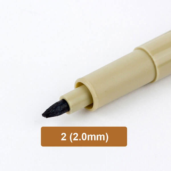 Sakura Pigma Graphic and Brush Colored Pen / Set, 2 - 2.00mm