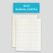Self Adhesive Sticky White Labels 15 Sheets A5 Pack, #212,8x20mm
