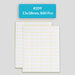 Self Adhesive Sticky White Labels 15 Sheets A5 Pack, #209,13x38mm