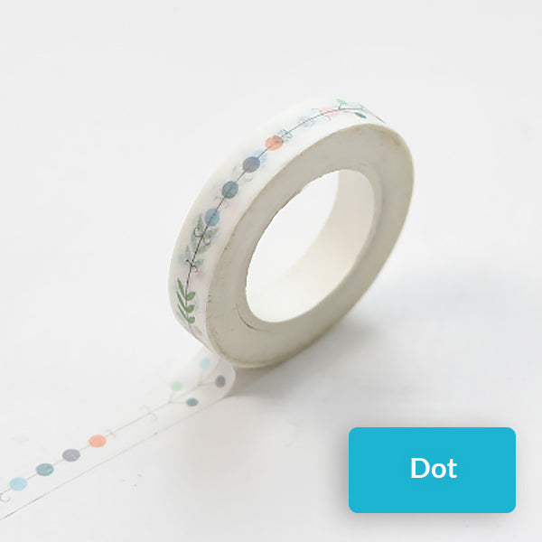 Slim Divider Line Decoration Washi Tape, Dot