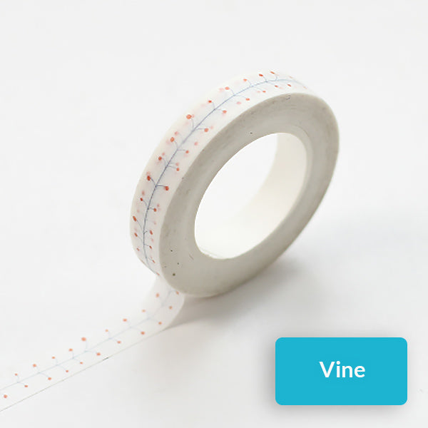 Slim Divider Line Decoration Washi Tape, Vine