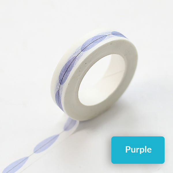 Slim Divider Line Decoration Washi Tape, Purple