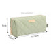 Soft Quilted Wide Opening Pencil Case