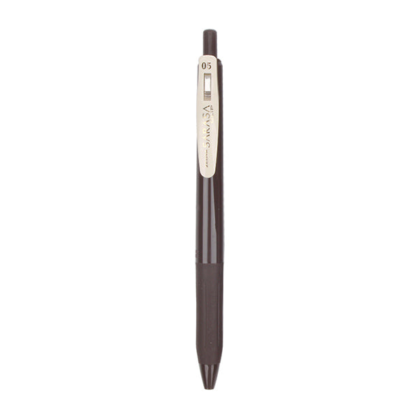 Zebra Sarasa Clip Vintage Colors Retractable Gel Pen 0.5mm 5 Colors / Set, Brown Gray