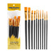Artist Paint Brush Set for Acrylic Watercolor Oil Painting [10pcs Bundle] Black
