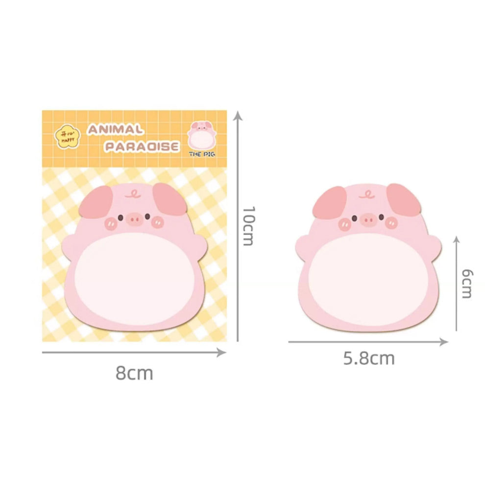 Cute Cartoon Animal Standing Sticky Notes [8-Pack] Sticky Note