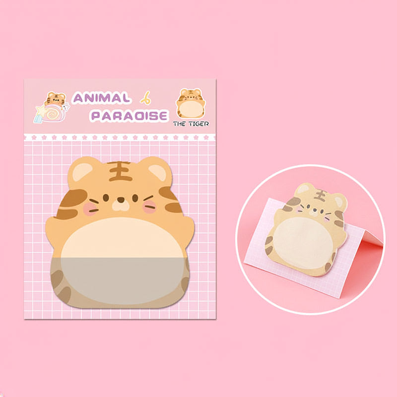 Cute Cartoon Animal Standing Sticky Notes [8-Pack] Sticky Note