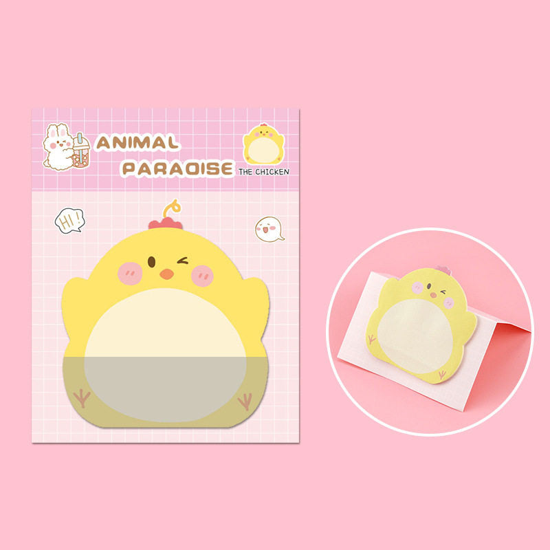 Cute Cartoon Animal Standing Sticky Notes [8-Pack] Sticky Note