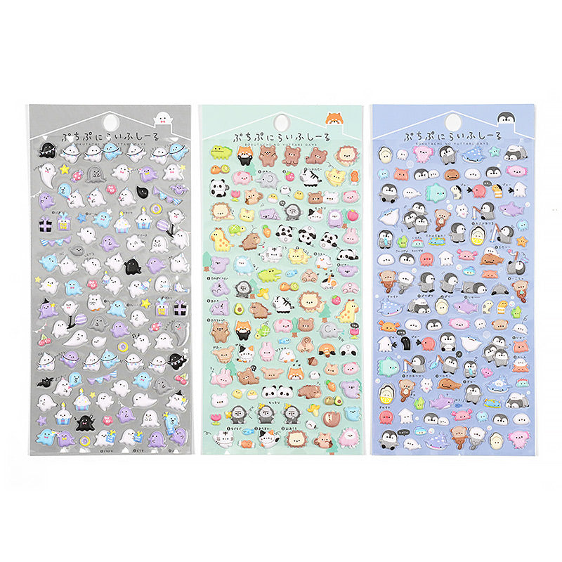 Cute Mini Animal Puffy 3D Stricker, Sticker