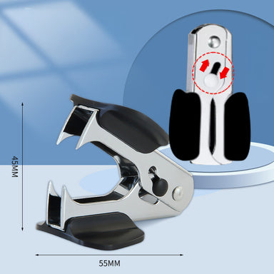 Effortless Mini Staple Remover with Safety Lock Black