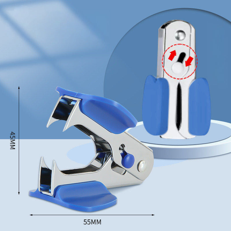 Effortless Mini Staple Remover with Safety Lock Blue