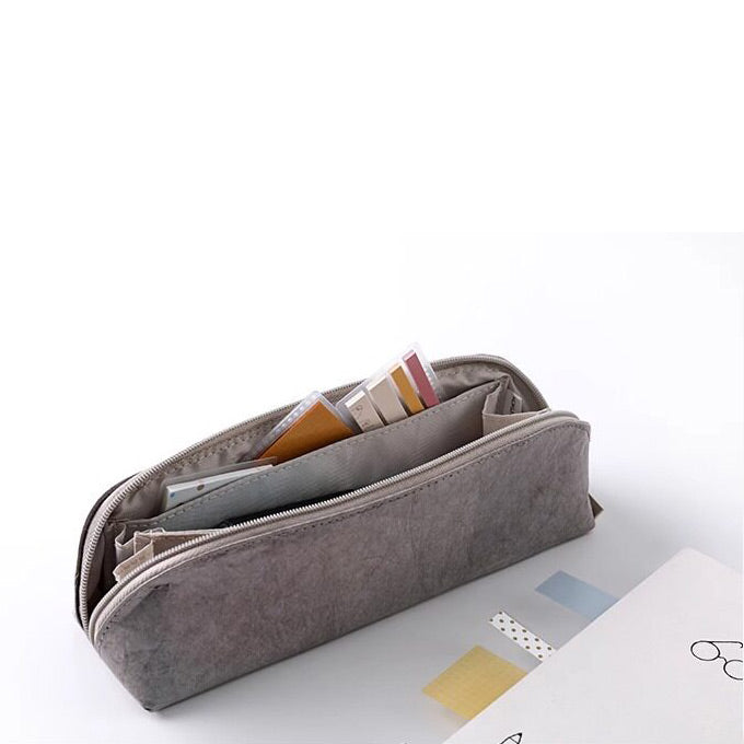 KOKUYO Campus HALCO sticky notes tucked inside a compact pencil pouch for easy carrying