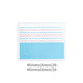KOKUYO Campus HALCO refill sticky notes in pink and blue chevron pattern, 40-sheet pack