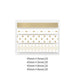 KOKUYO Campus HALCO gold-tone refill sticky notes with diamond and dot patterns, 80 sheets