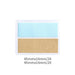KOKUYO Campus HALCO refill sticky notes in soft blue and kraft brown, 40-sheet pack