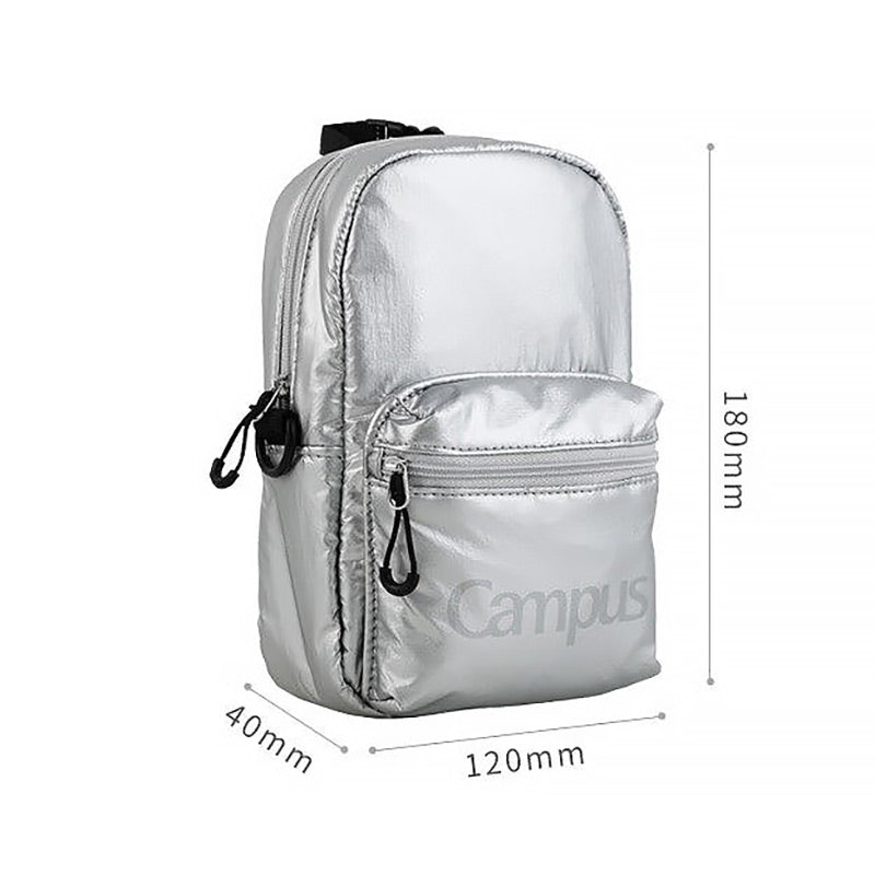 gray mini backpack purse Tess Nylon Warm Grey made out of cowhide leather Herschel Supply Co. Nova Light