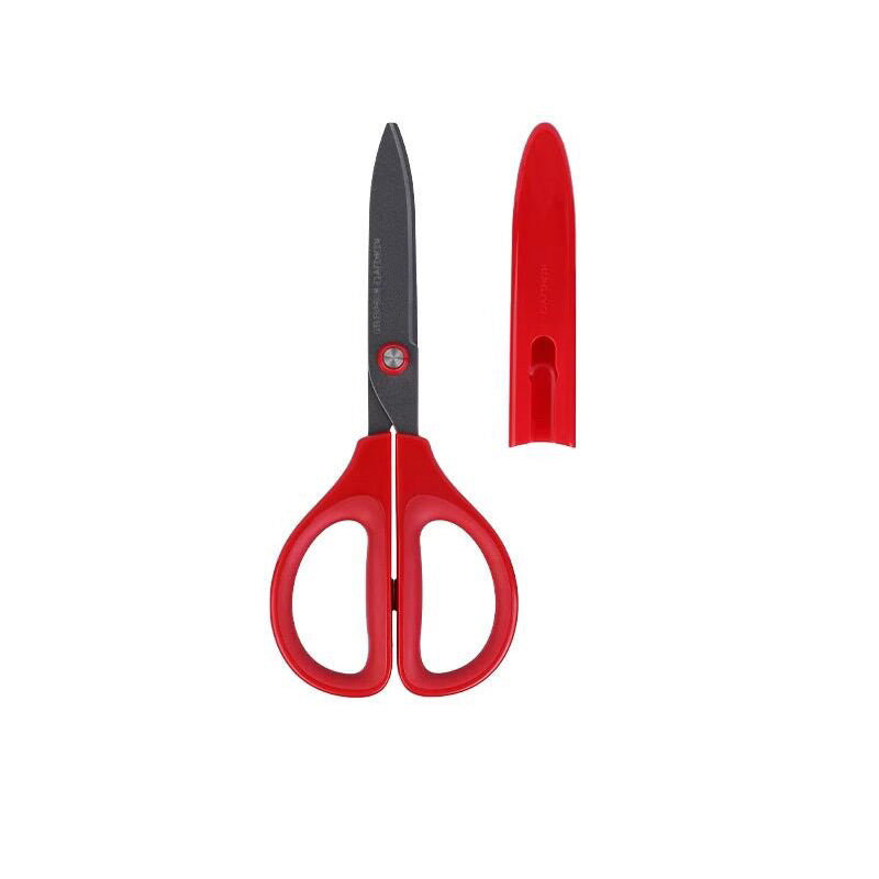 KOKUYO Saxa Fluorine-Coated Non-Stick Scissors Red