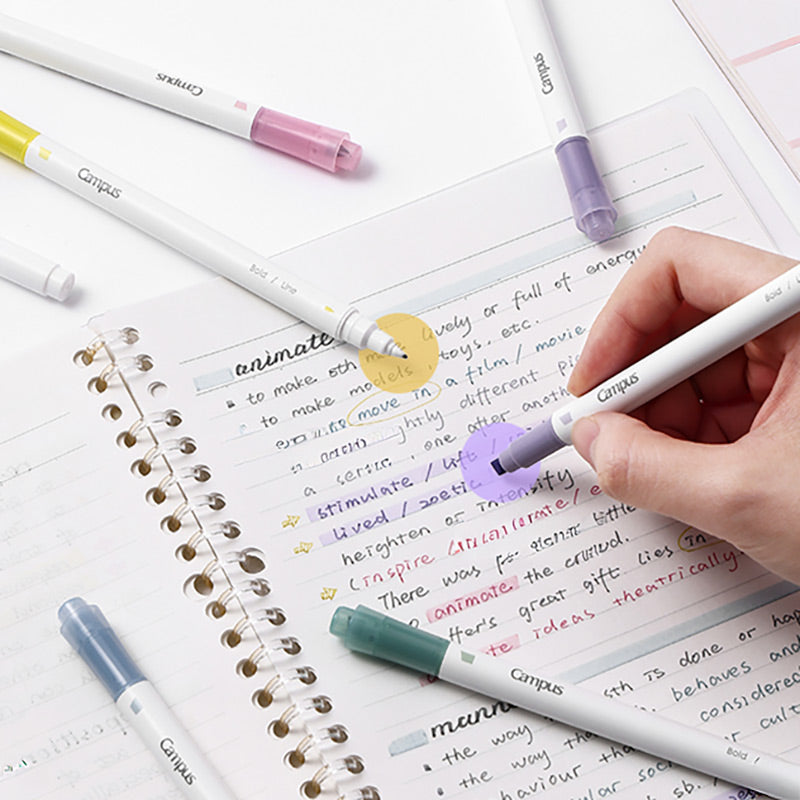 KOKUYO Campus Dual Tip Stamp Line Marker Set