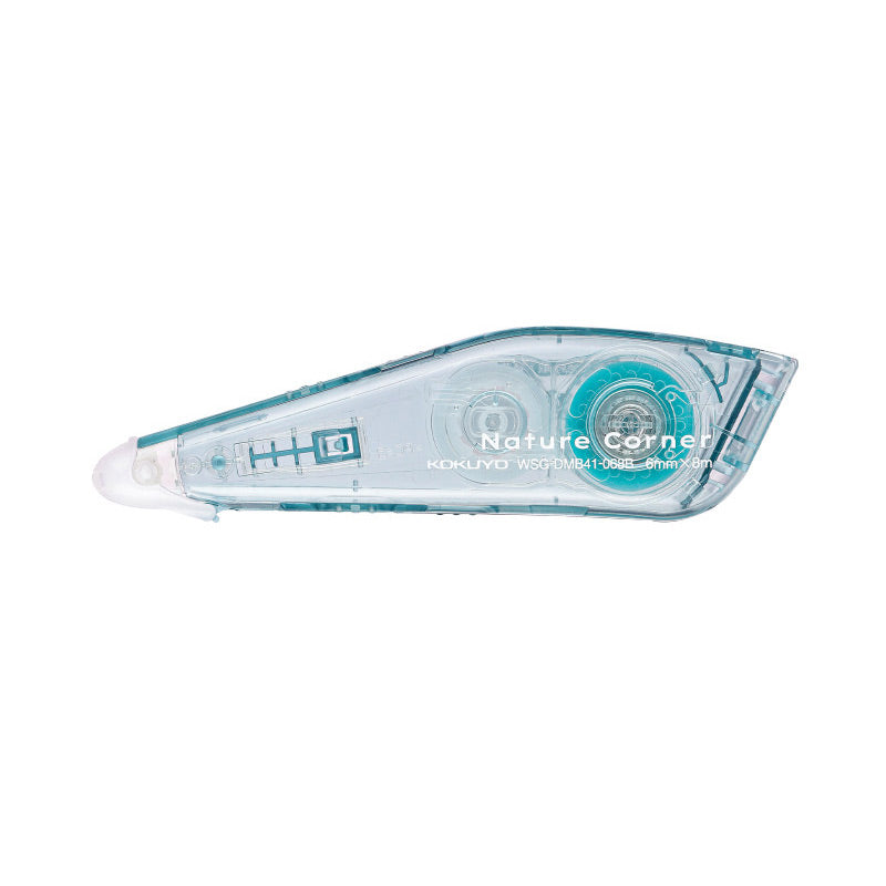 KUKOYO Campus Pen-Type Dotliner Glue Tape & Refill 8M [Set of 5] Clear Blue