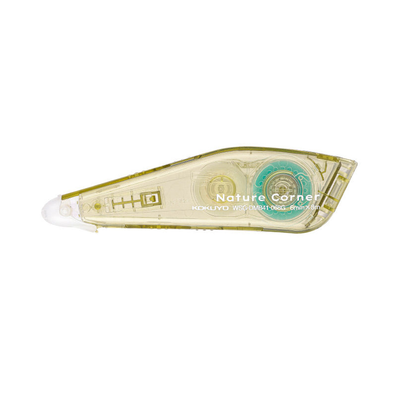 KUKOYO Campus Pen-Type Dotliner Glue Tape & Refill 8M [Set of 5] Clear Green