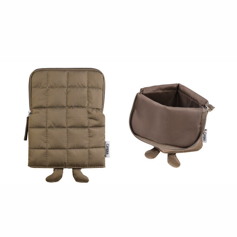 Kokuyo Campus Quilt Standing Pen Case Brown