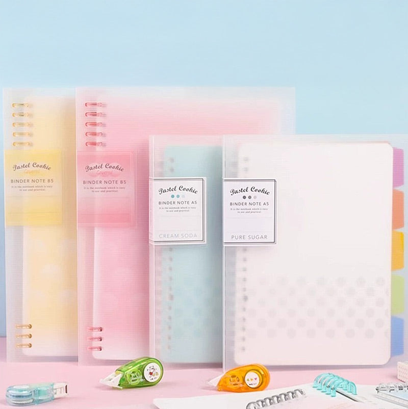 KOKUYO Pastel Cookie Binder Note Folder (A5 / B5 / A4) (8 or Full Rings)