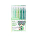 Morandi Multiple Color 0.5mm Gel Pen 9 Pcs Set, Green