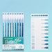 Languo Morandi Multiple Color 0.5mm Gel Pen 6 / 9 Pcs Set, Dusty Blue (New), Gel Pen