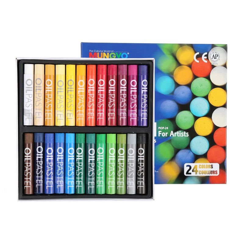 MUNGYO Oil Pastel for Artists Set 12, 24, 36, 48 Assorted Colors