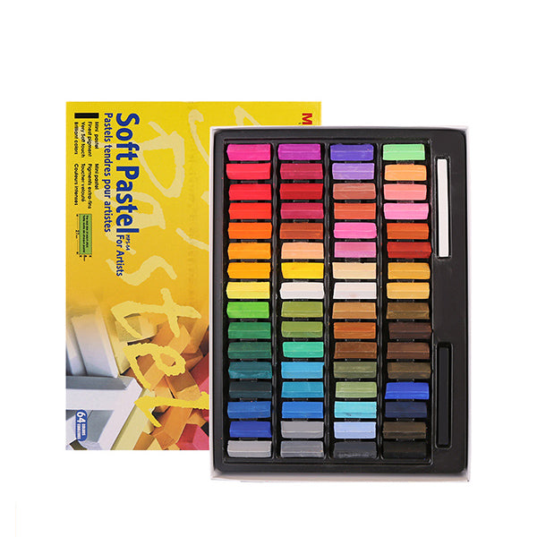 Mungyo Gallery Standard Soft Pastels, Set of 64 Half Sticks, Assorted  Colors