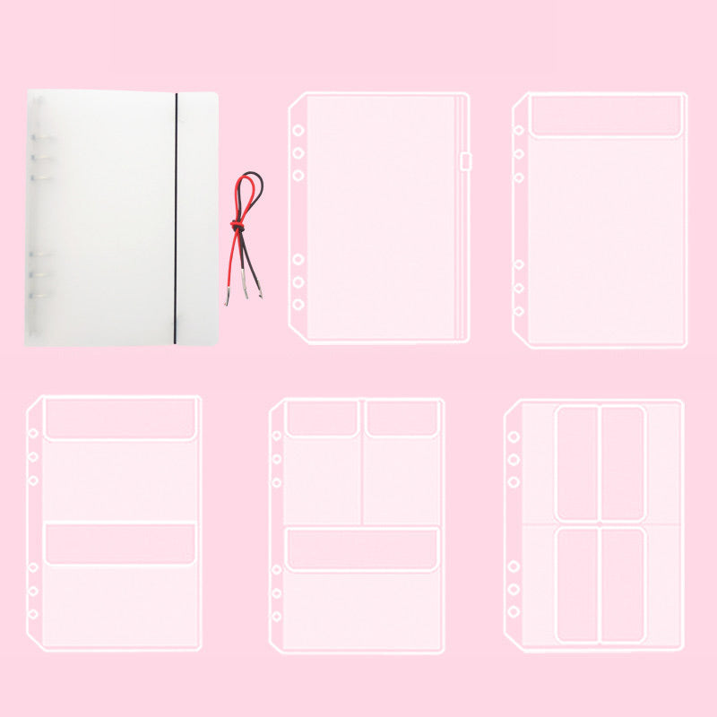 Stickers Organizer Storage Pouch Loose Leaf Binder Bundle and Pocket Pack