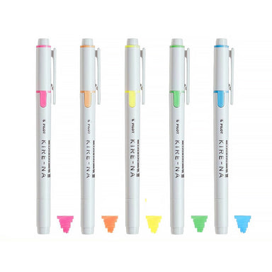 PILOT KIRE-NA Double-Sided Highlighter [5-Color Pack] Basic