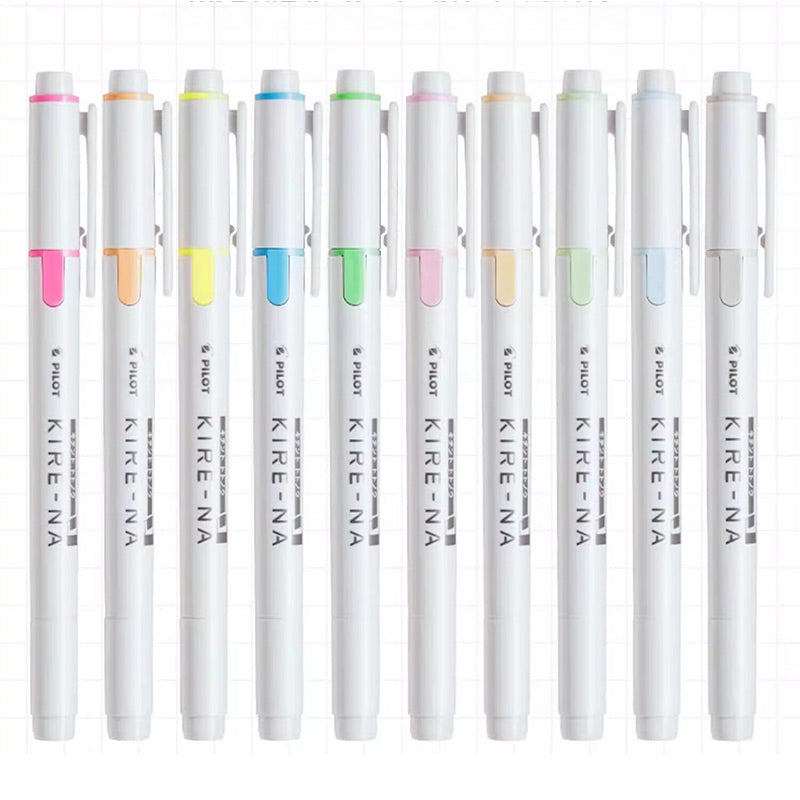 PILOT KIRE-NA Double-Sided Highlighter [5-Color Pack] Highlighter
